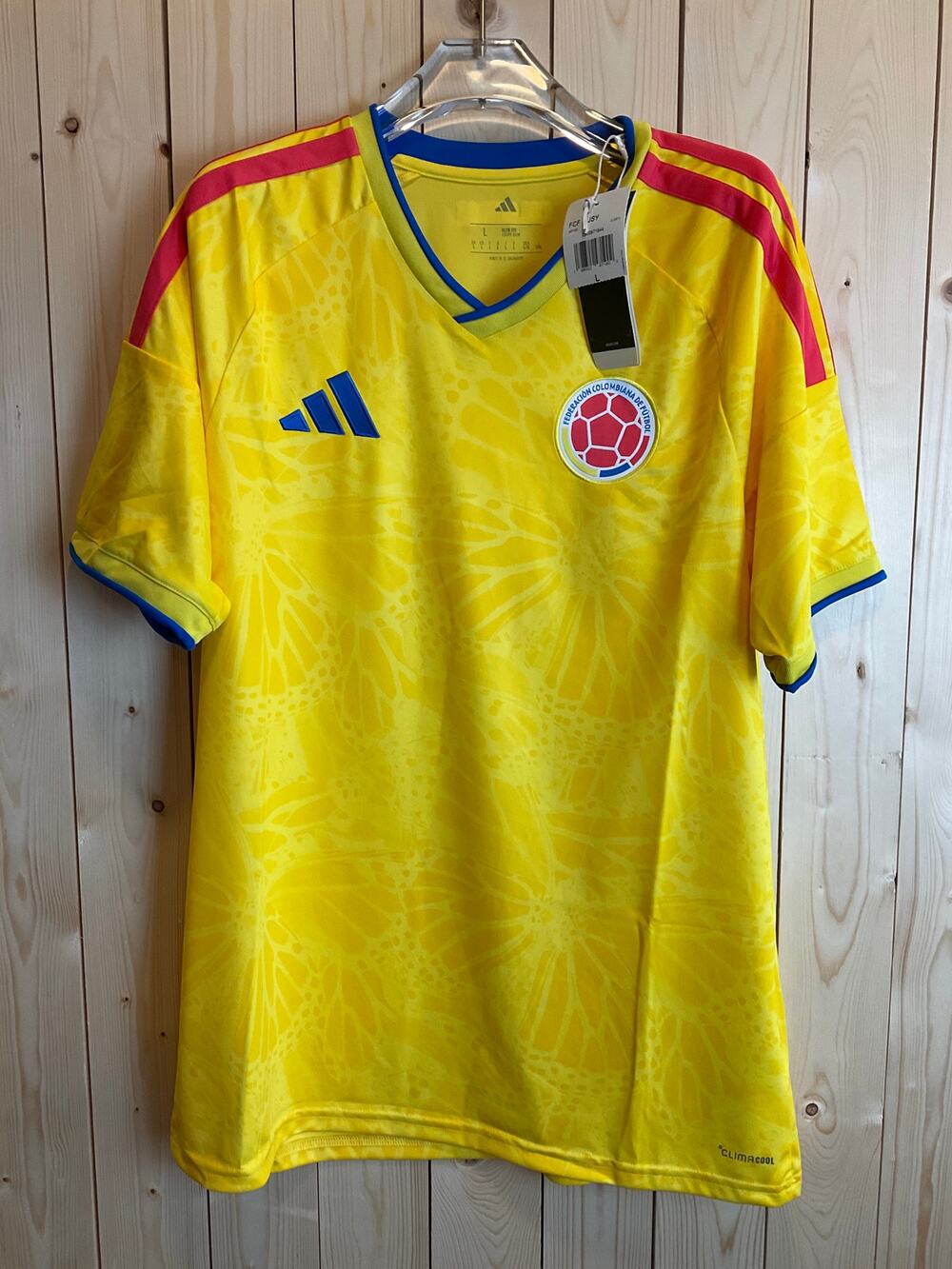 NEW Columbia Adidas 2026 Home Soccer/Futbol Jersey, Yellow - Size L